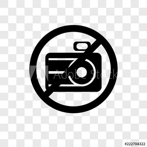 500x500 No Camera Icons Isolated On Transparent Background Modern