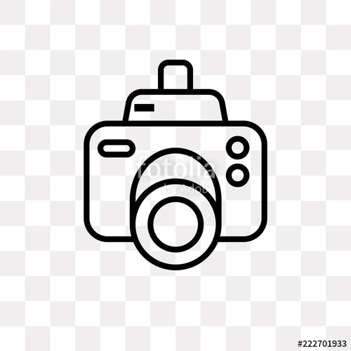 500x500 Photograph Camera Icon On Transparent Background Modern Icons