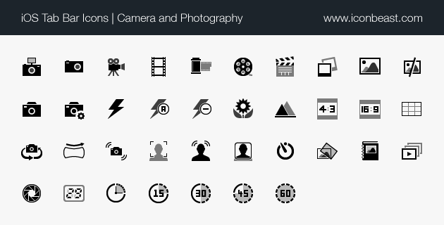 630x320 Camera And Photography Ios Tab Bar Icons