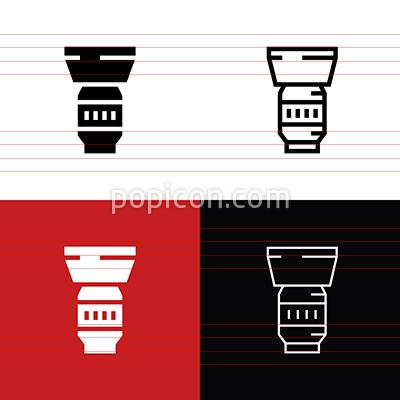 400x400 Camera Lens Icon Set
