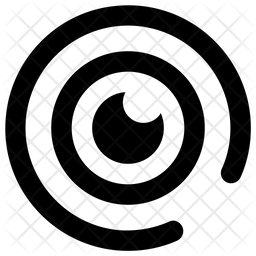 256x256 Camera Lens Icon Of Glyph Style