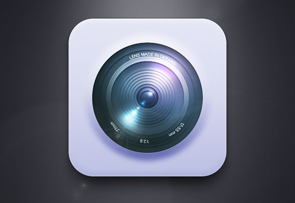580x400 Free Camera Lens Icon