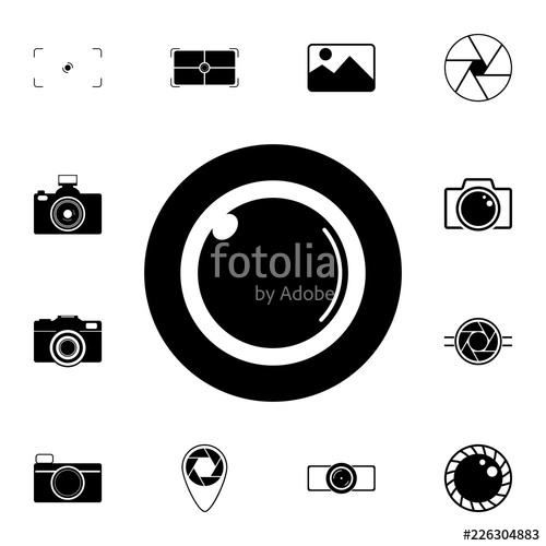 500x500 Camera Lens Icon Detailed Set Of Photo Camera Icons Premium
