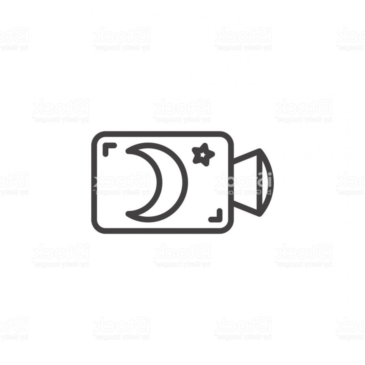 1228x1228 Camera Outline Vector Decal Catamart