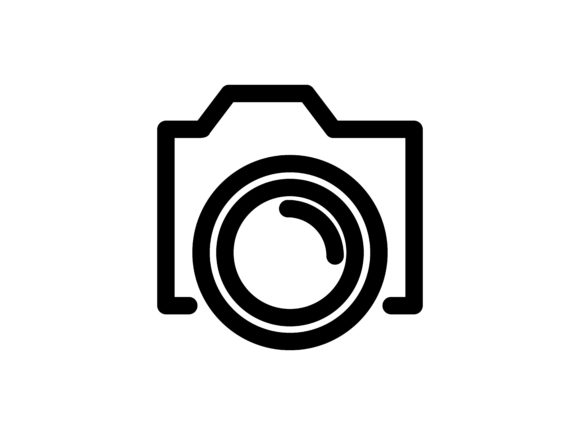 580x435 Camera Outline Vector Icon Graphic