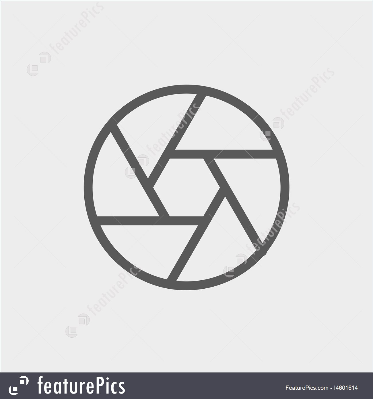 1300x1392 Camera Shutter Thin Line Icon Illustration
