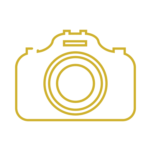 512x512 Yellow Camera Line Icon