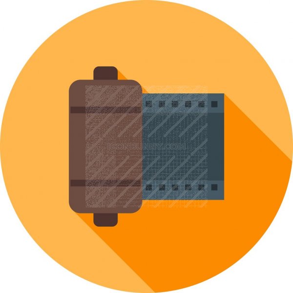 600x600 Camera Roll Flat Shadowed Icon