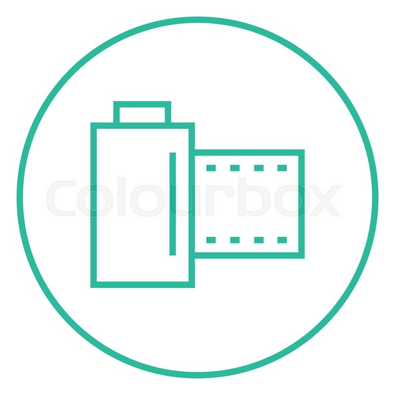 800x800 Camera Roll Thick Line Icon With Stock Vector Colourbox