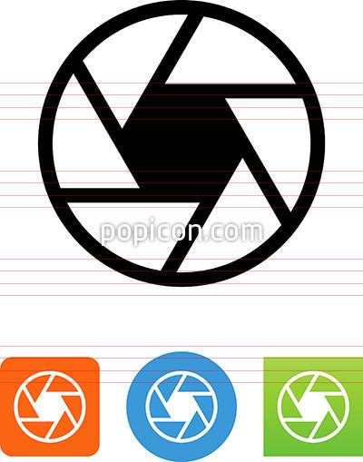 400x509 Camera Shutter Icon