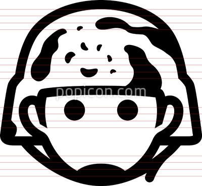 400x368 Soldier With Camo Helmet Icon