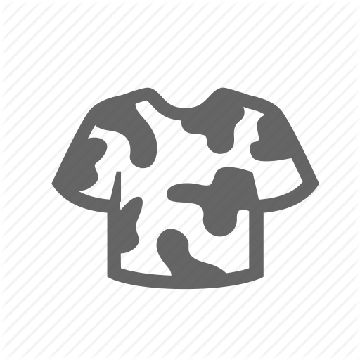 512x512 Camouflage, Clothing, Disguise, Military, Spots, T Shirt Icon