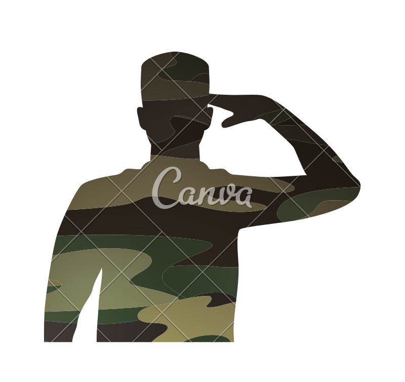 800x754 Military Figure Avatar Camouflage Isolated Icon