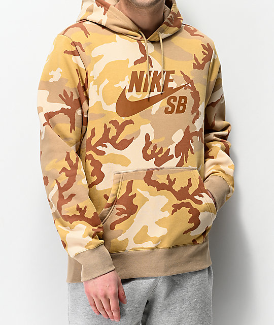 540x640 Nike Sb Icon Desert Camo Hoodie Zumiez