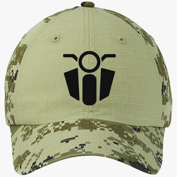 600x600 Moto Icon Colorblock Camouflage Cotton Twill Cap
