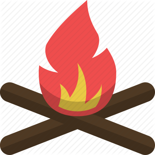 512x512 Adventure, Bonefire, Campfire, Camping, Expedition, Fire Icon