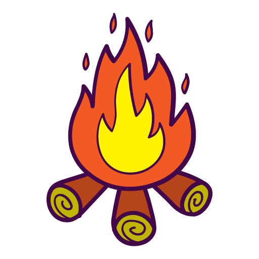 512x512 Campfire Icon Free Of Autumn Hand Drawn
