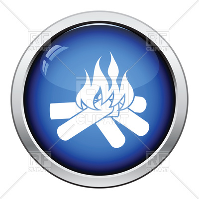 400x400 Camping Fire Icon Vector Image Of Signs, Symbols, Maps Angelp