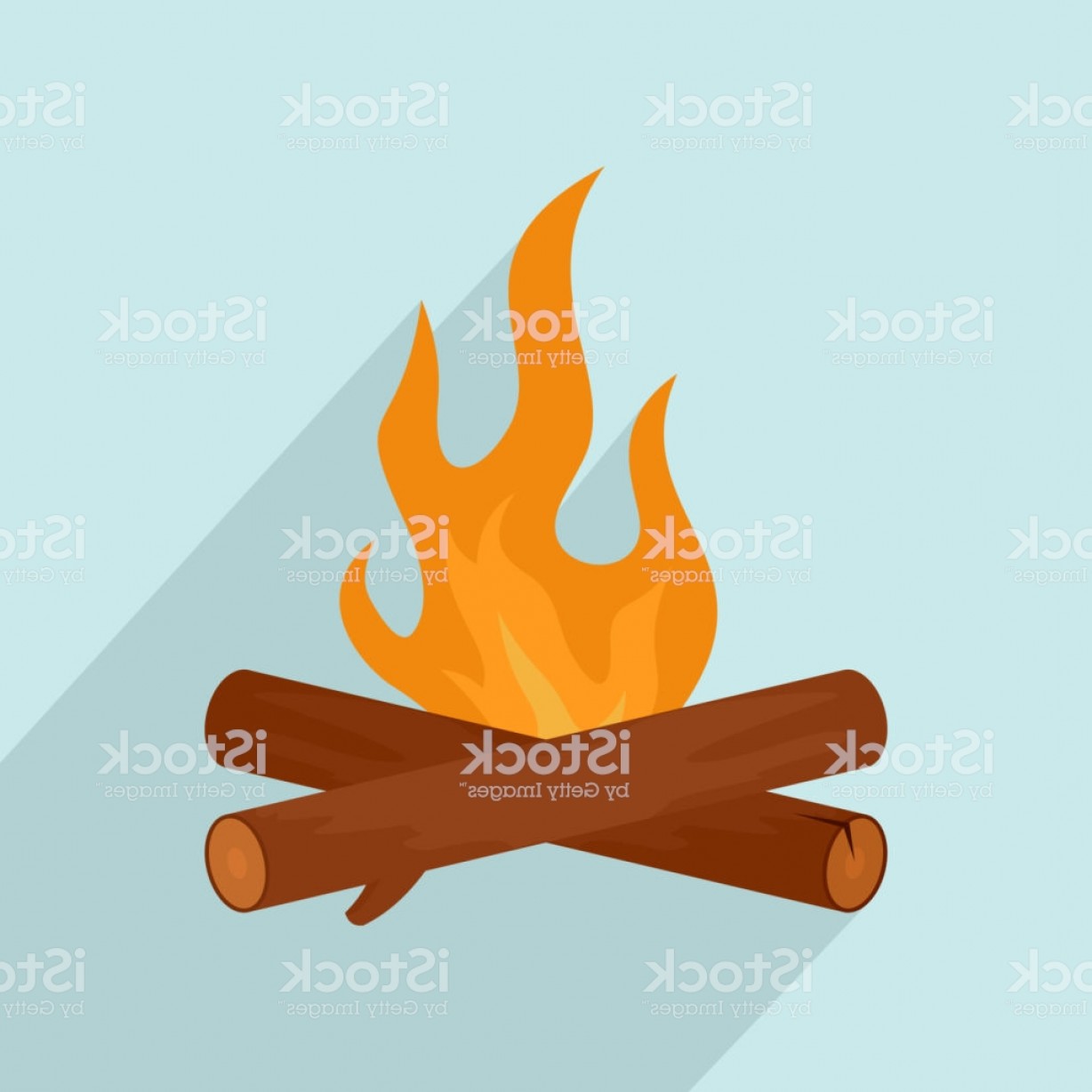 1228x1228 Simple Camp Fire Icon Flat Style Gm Catchsplace