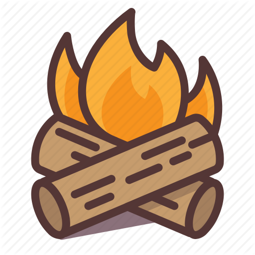 512x512 Burning, C Campfire, Camping, Fire, Hot, Log Icon