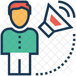 256x256 Campaign Icon Of Colored Outline Style