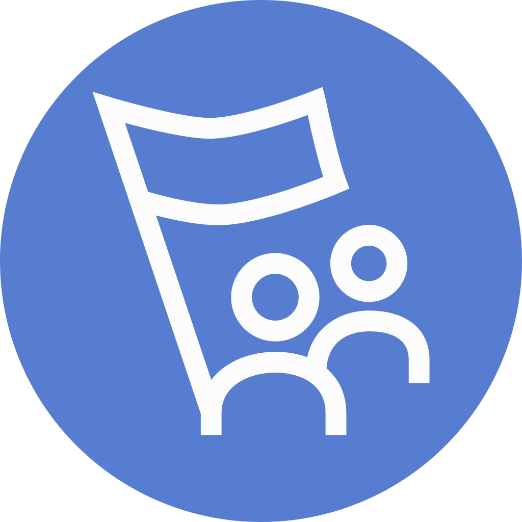 1024x1024 Election Campaign Outline Icon Circle Blue Election Iconset