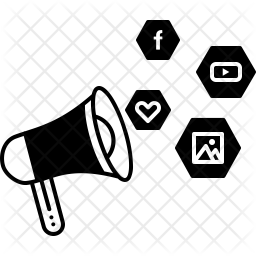 256x256 Social Campaign Icon Of Glyph Style