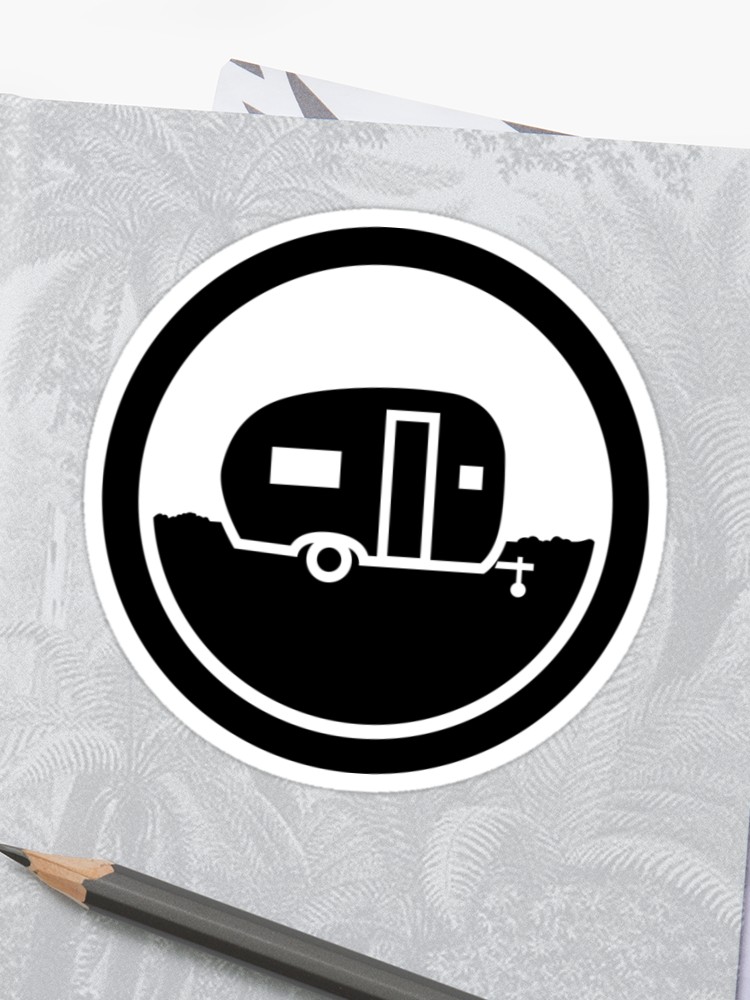 750x1000 Camper Icon Graphic Sticker