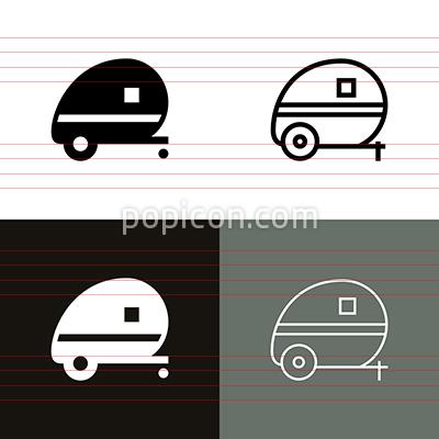 400x400 Camper Icon Set