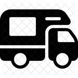 256x256 Camper Icon Of Glyph Style