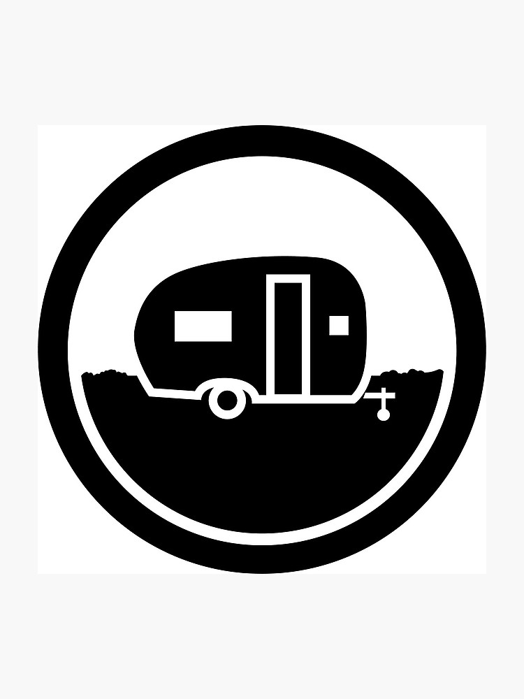 750x1000 Camper Icon Graphic Photographic Print