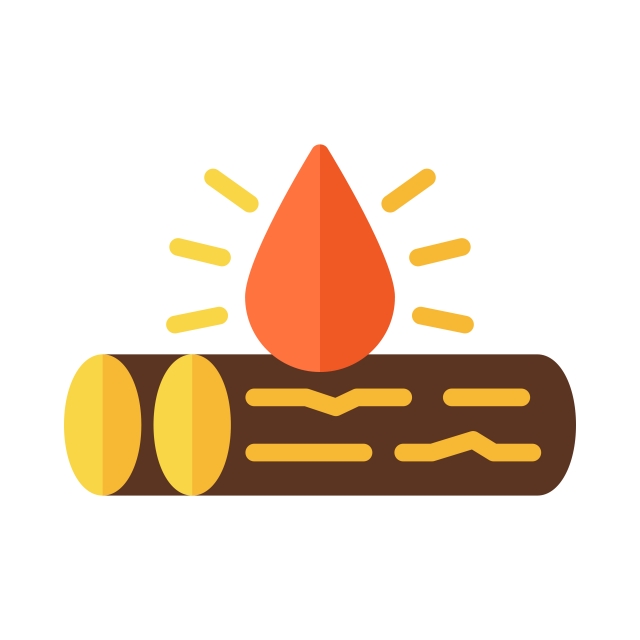 640x640 Campfire Icon Vector Illustration In Flat Style For Any Purpose