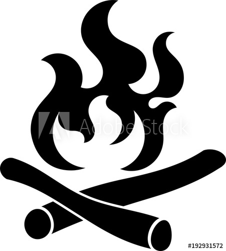 451x500 Campfire Icon, Camp Fire