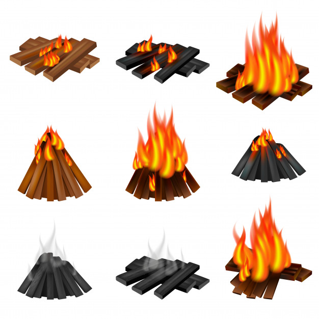 626x626 Campfire Icon Set Vector Premium Download