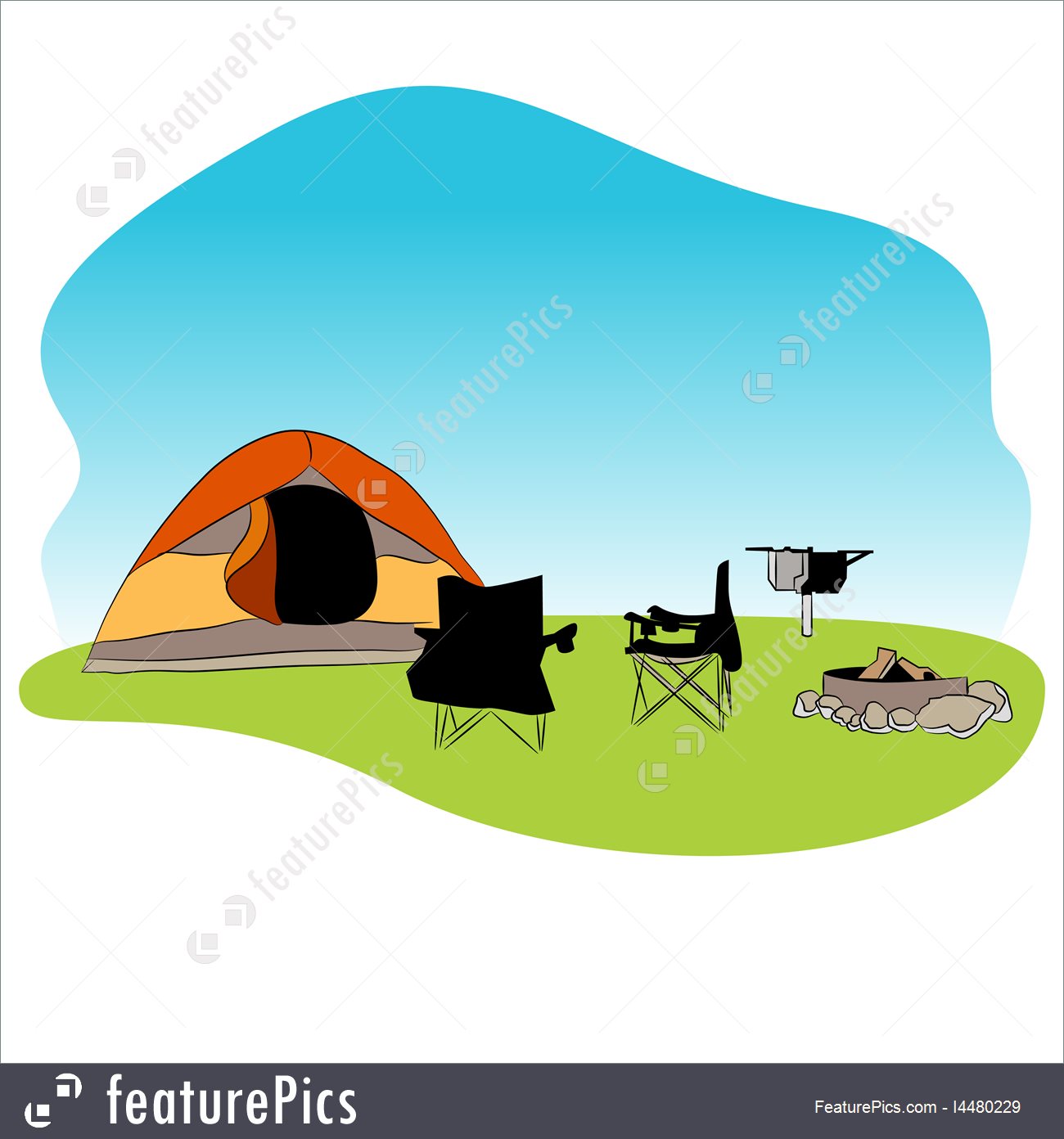 1300x1392 Campground Background Icon