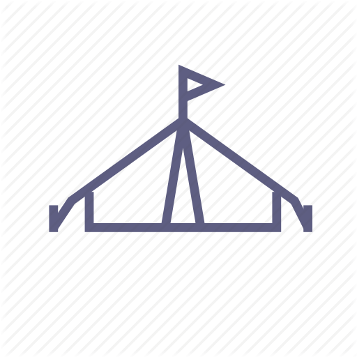 512x512 Booth, C Campground, Halt, Rest, Tent, Travel Icon