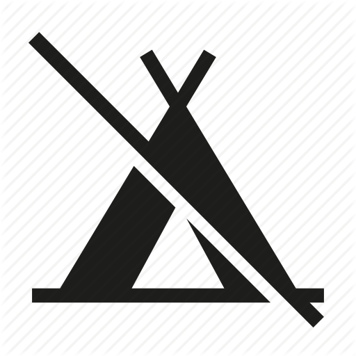 512x512 C Campground, Camping, No Camping, Tent, Tenting Icon