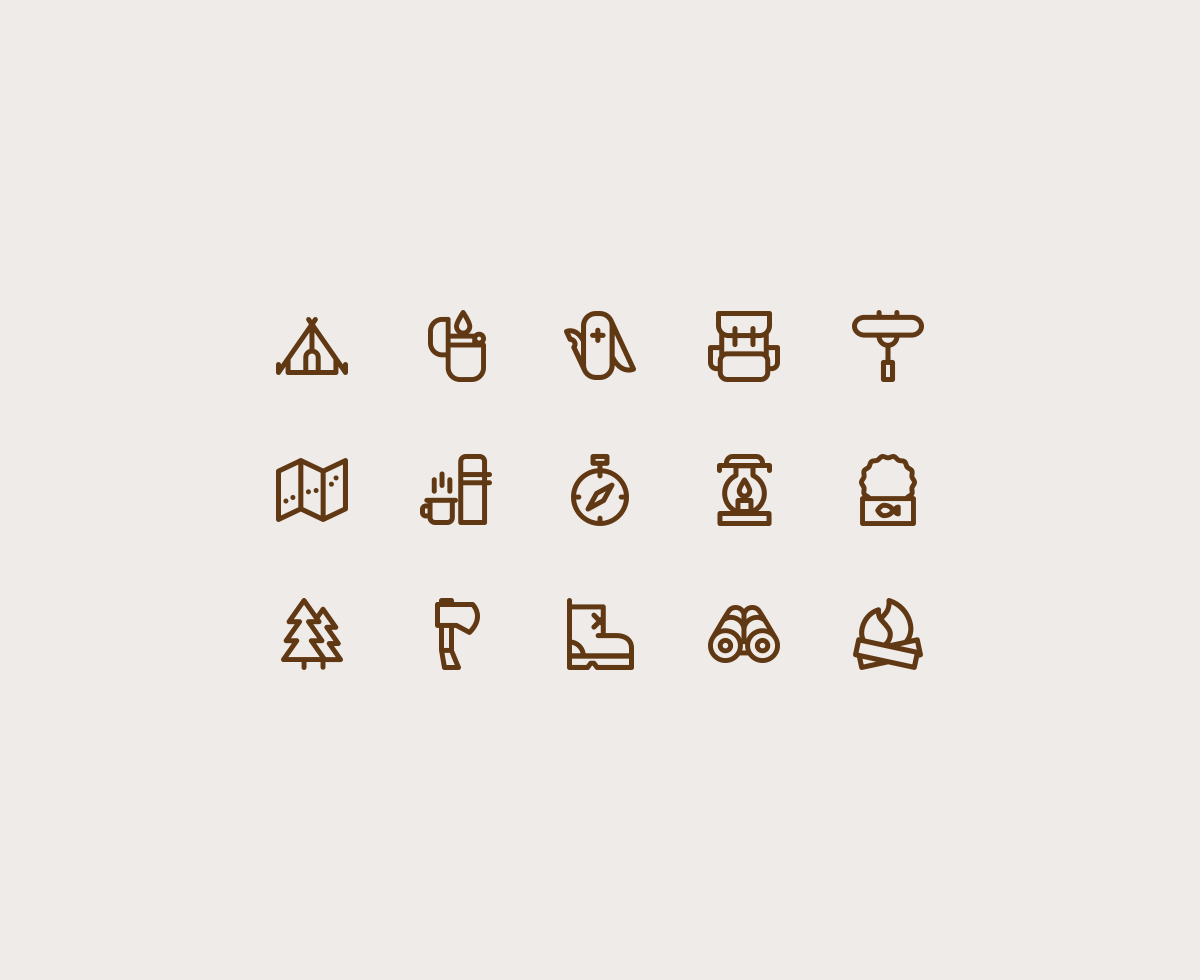 1200x980 Free Camping Icons Iconstore
