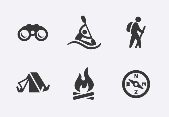 588x406 Outdoor And Camping Icons Icons