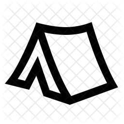 256x256 Camping Tent Icon Of Line Style