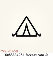 180x195 Free Art Print Of Camping Wooden Sign Near Tent Camping Wooden