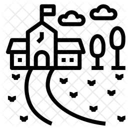 256x256 Campus Icon Of Line Style
