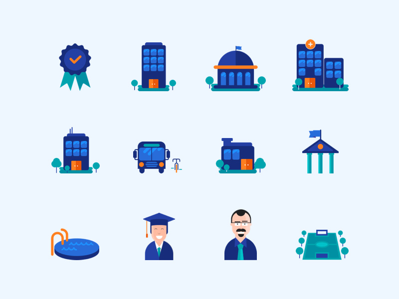 800x600 Education Icons