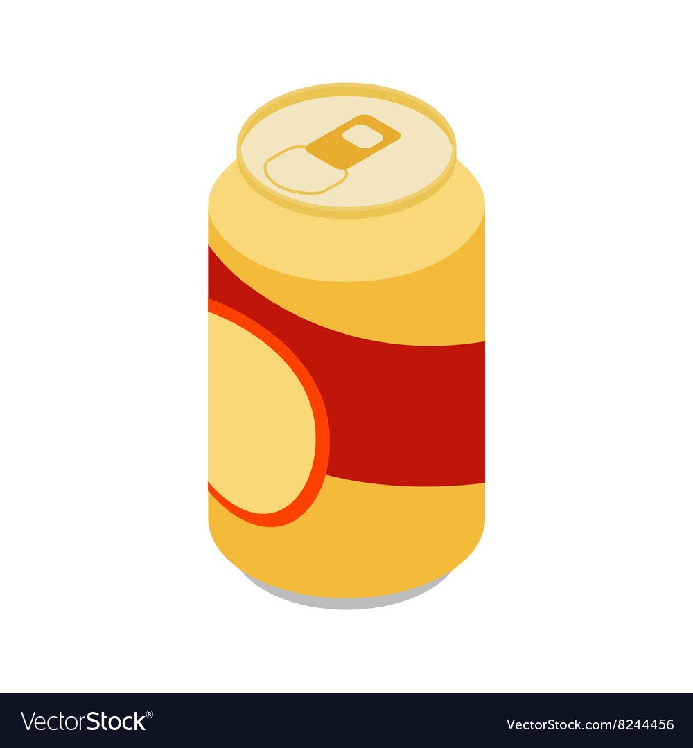 1000x1080 Beer Can Icon Isometric Style Royalty Free Vector Image