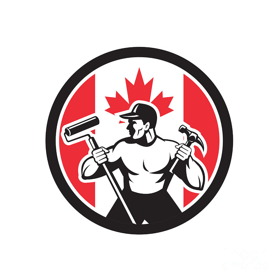 Canadian Handyman Canada Flag Icon Digital Art 900x900 Canadian Handyman Canada Flag Icon Digital Art