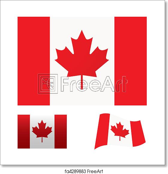 Free Art Print Of Canada Flag Set Illustrated Collection Of Flag 561x581 Free Art Print Of Canada Flag Set Illustrated Collection Of Flag