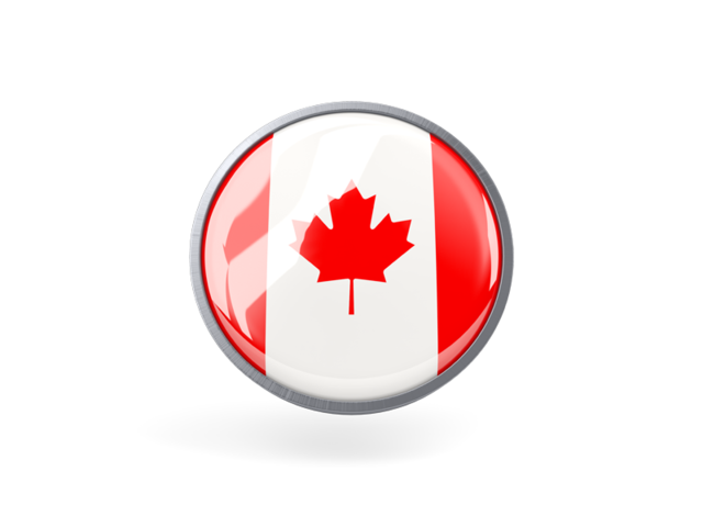 Metal Framed Round Icon Illustration Of Flag Of Canada 640x480 Metal Framed Round Icon Illustration Of Flag Of Canada