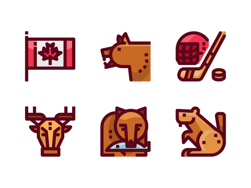 Canada Filled Outline Icons 800x600 Canada Filled Outline Icons