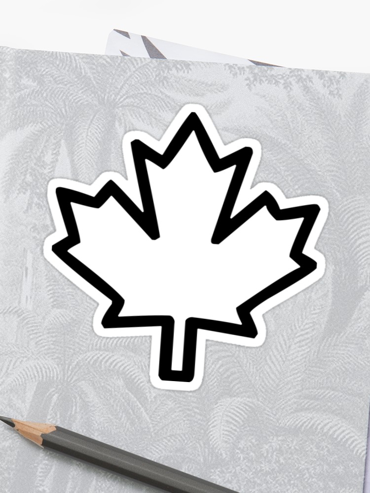 Canada Icon Maple Leaf Plant Nation Sticker 750x1000 Canada Icon Maple Leaf Plant Nation Sticker
