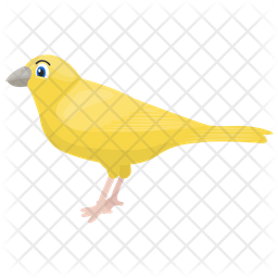 256x256 Canary Icon Of Flat Style